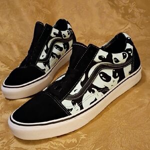 VANS RARE  Black/White Alien Old Skool Glow In The Dark Men's 10.0 Women's 11.5